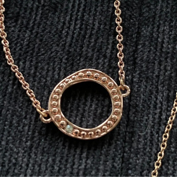 Dainty Rose Gold Lot 3 Items a Delicate  Crystal Rose Necklace and 2 Bracelets - Picture 13 of 14